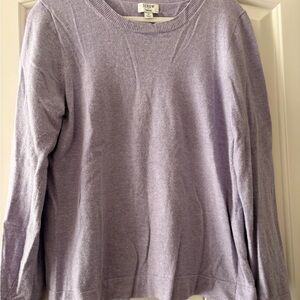 J. Crew Women's Light Purple Crew Neck Sweater